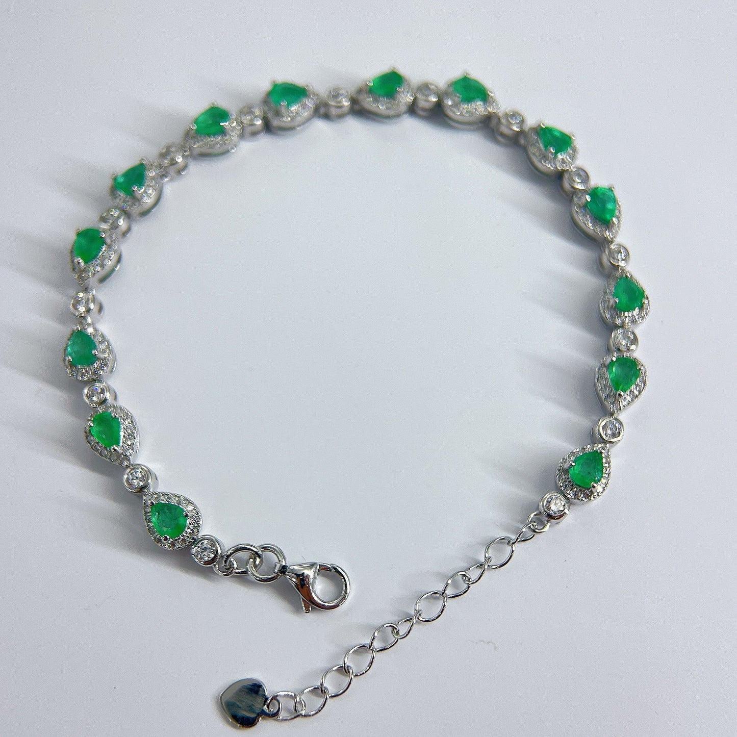 S925純銀手鏈|祖母綠小眾高級感