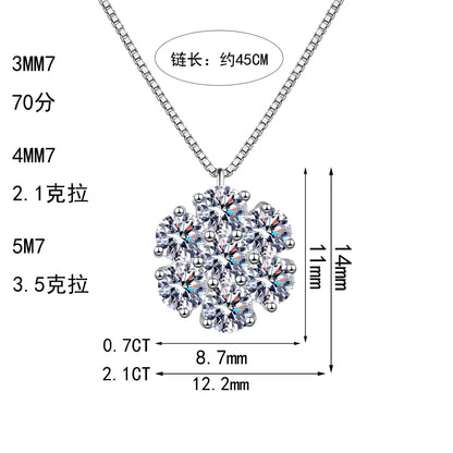 S925純銀莫桑石首飾｜2.1克拉｜簡約