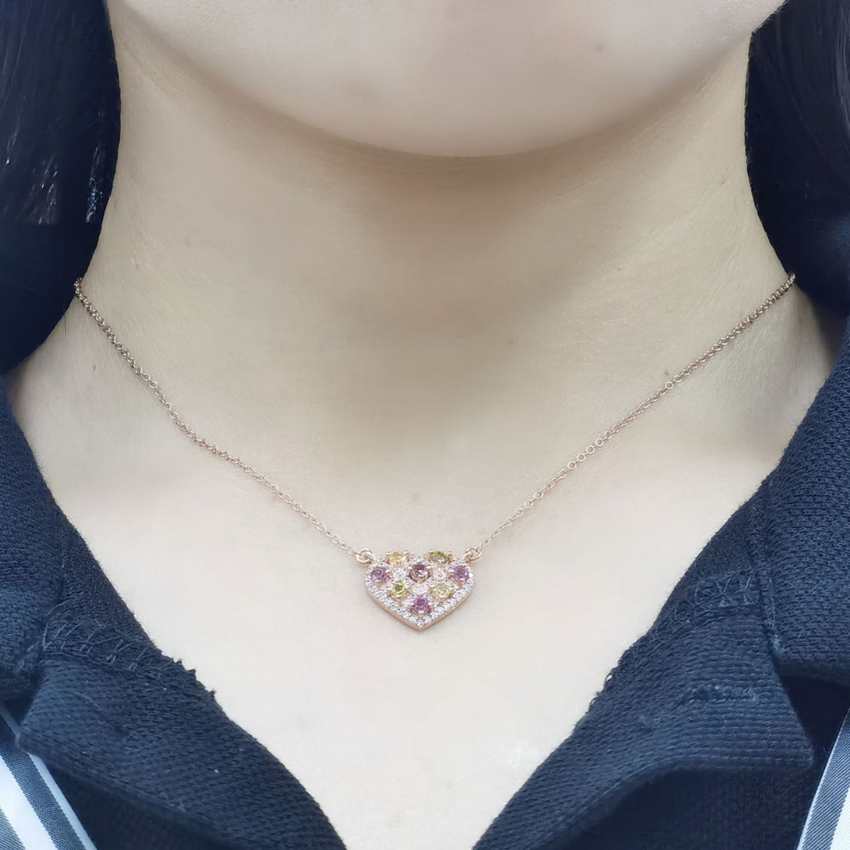 S925純銀項鏈｜玫瑰金