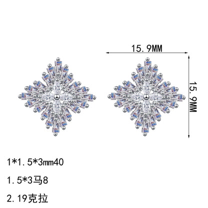 S925純銀莫桑石首飾｜2.19克拉｜雪花