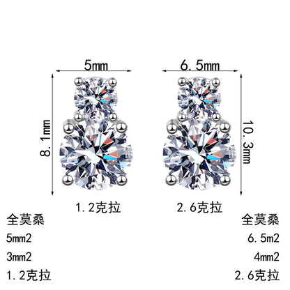 S925純銀莫桑石首飾｜1.2克拉｜簡約
