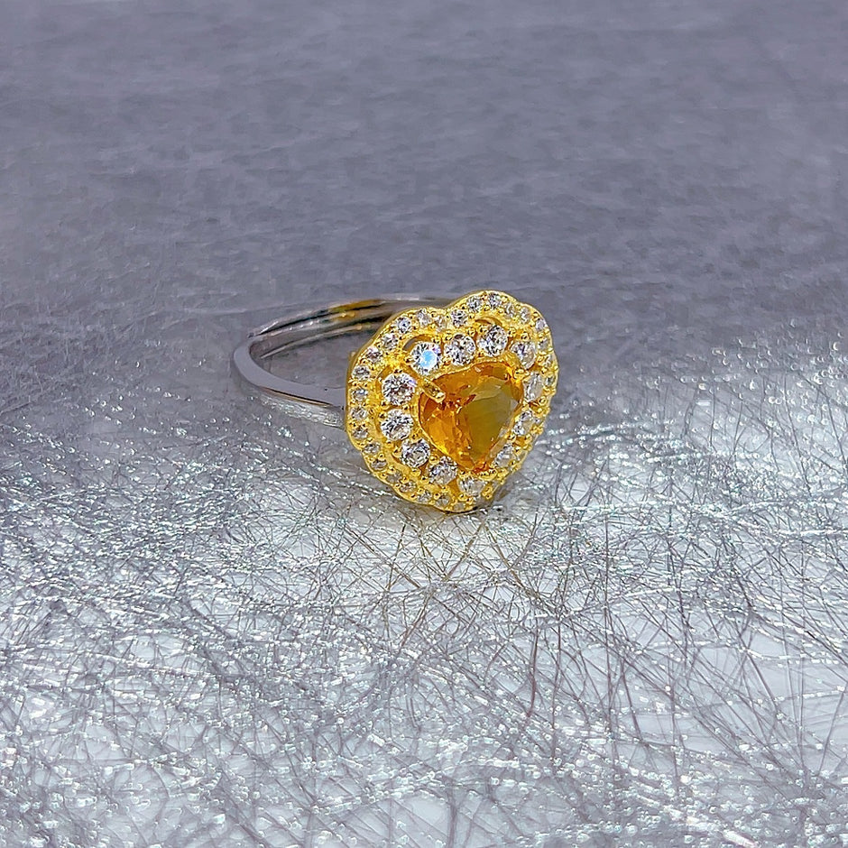 S925純銀莫桑石首飾｜心形｜輕奢精緻