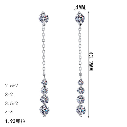 S925純銀莫桑石首飾｜1.92克拉｜高級感