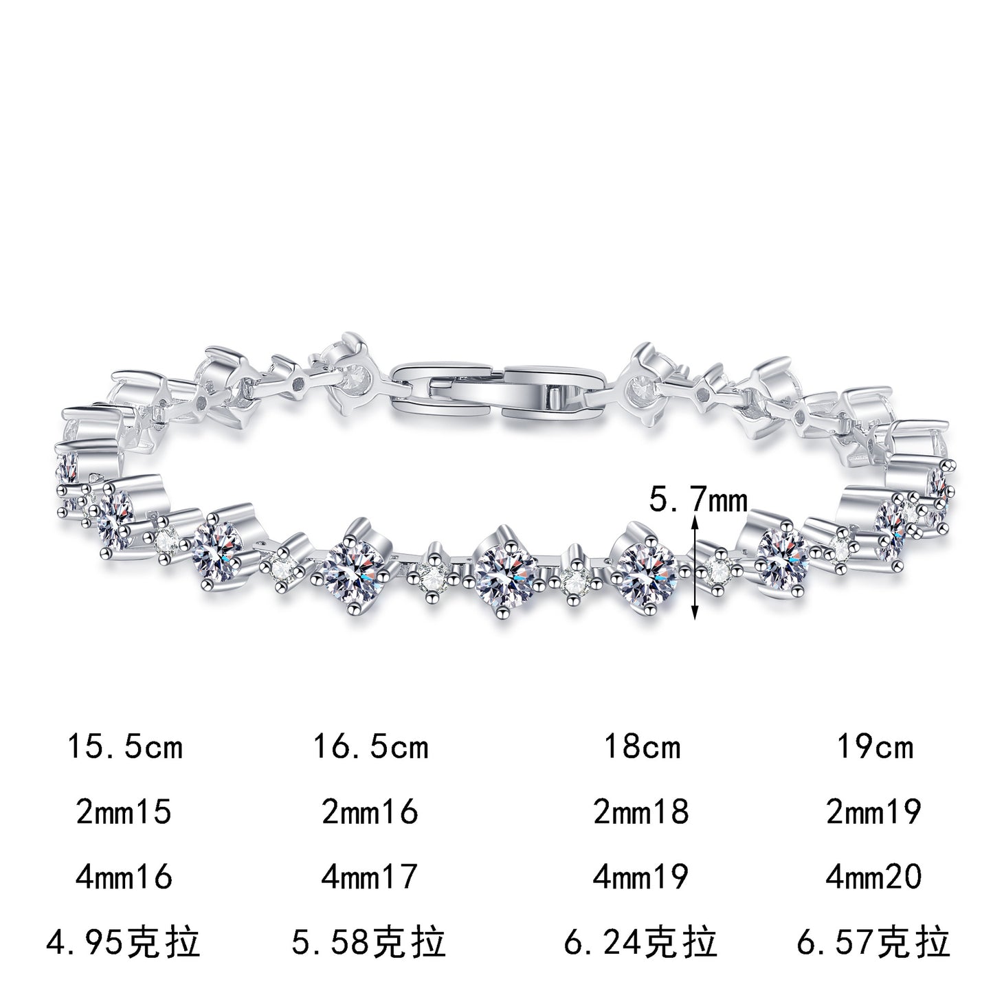 S925純銀莫桑石首飾｜4.95克拉｜簡約高級感