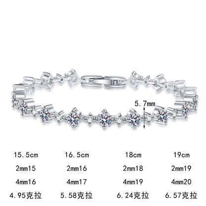 S925純銀莫桑石首飾｜4.95克拉｜簡約高級感