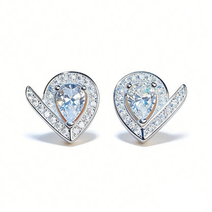 S925純銀高碳鑽首飾｜白藍鑽｜簡約