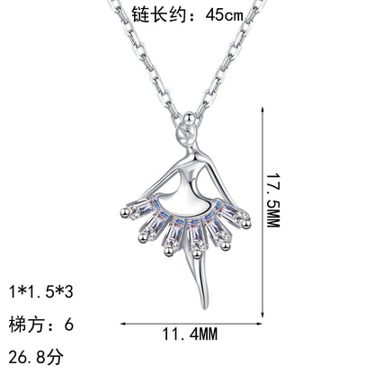 S925純銀莫桑石首飾｜26.8分｜小裙子