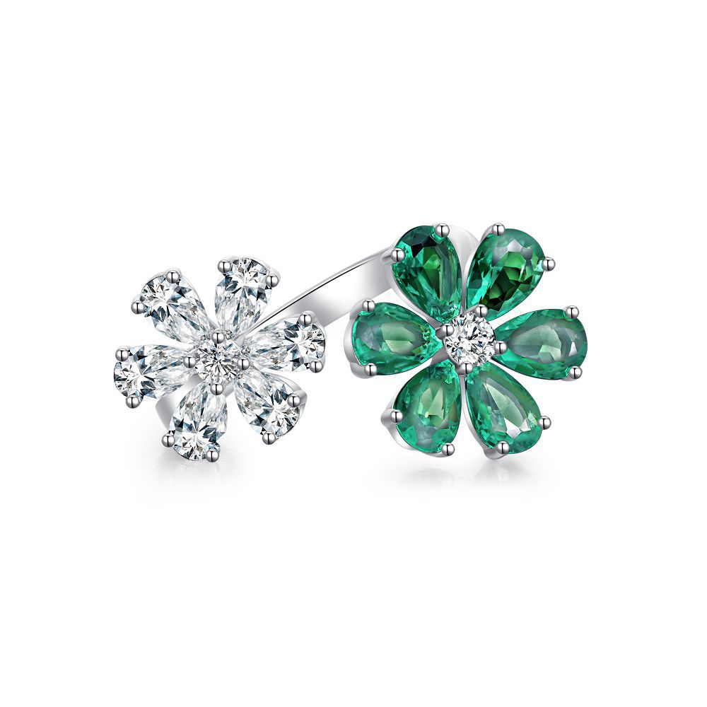 S925純銀莫桑石首飾｜祖母綠綠鑽