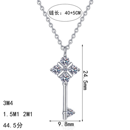 S925純銀莫桑石首飾｜44.5分｜簡約