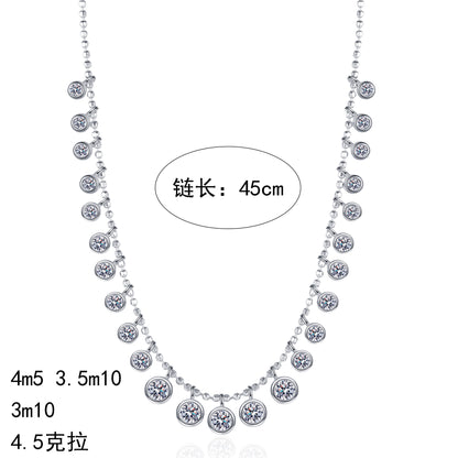 S925純銀莫桑石首飾｜4.5克拉｜高級感