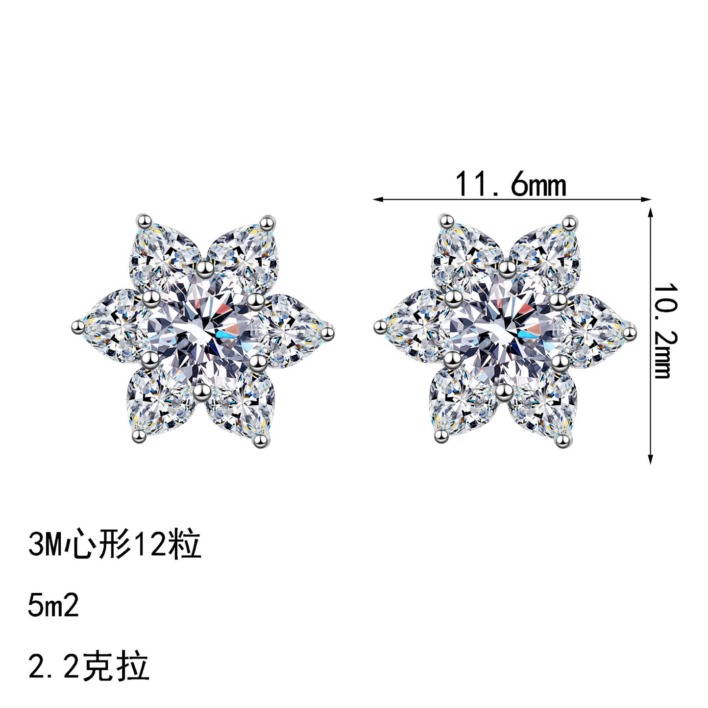 S925純銀莫桑石首飾｜2.2克拉｜簡約