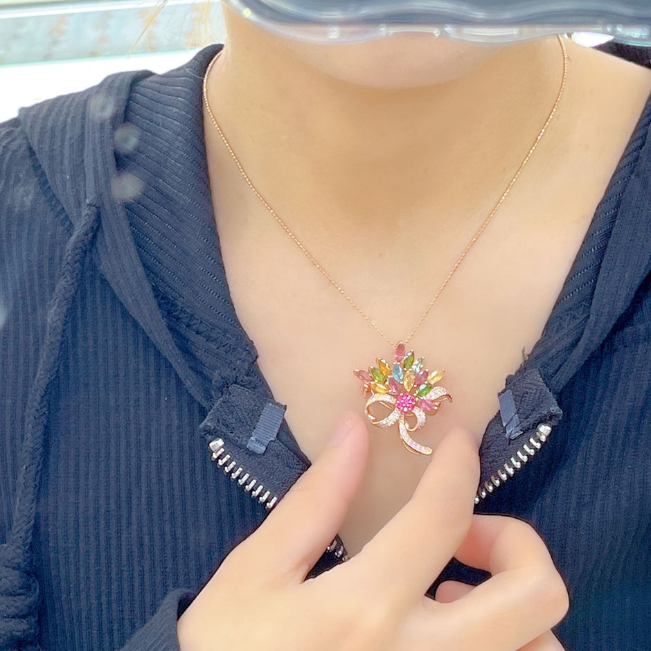 S925純銀莫桑石首飾｜玫瑰金
