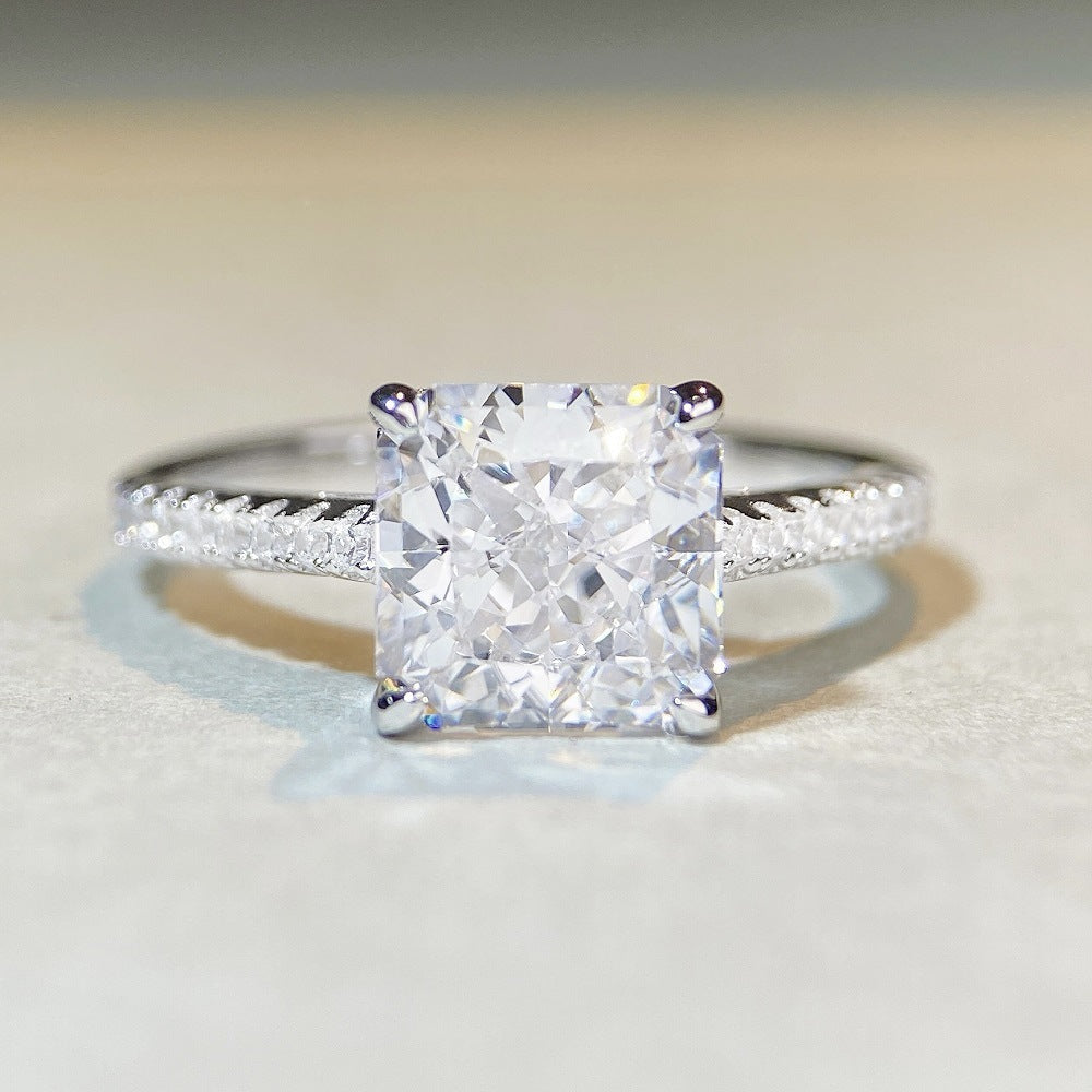 S925純銀莫桑石首飾｜多彩｜四爪