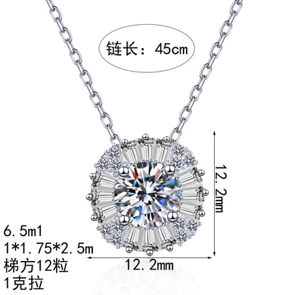 S925純銀鋯石首飾｜1克拉｜輕奢精緻