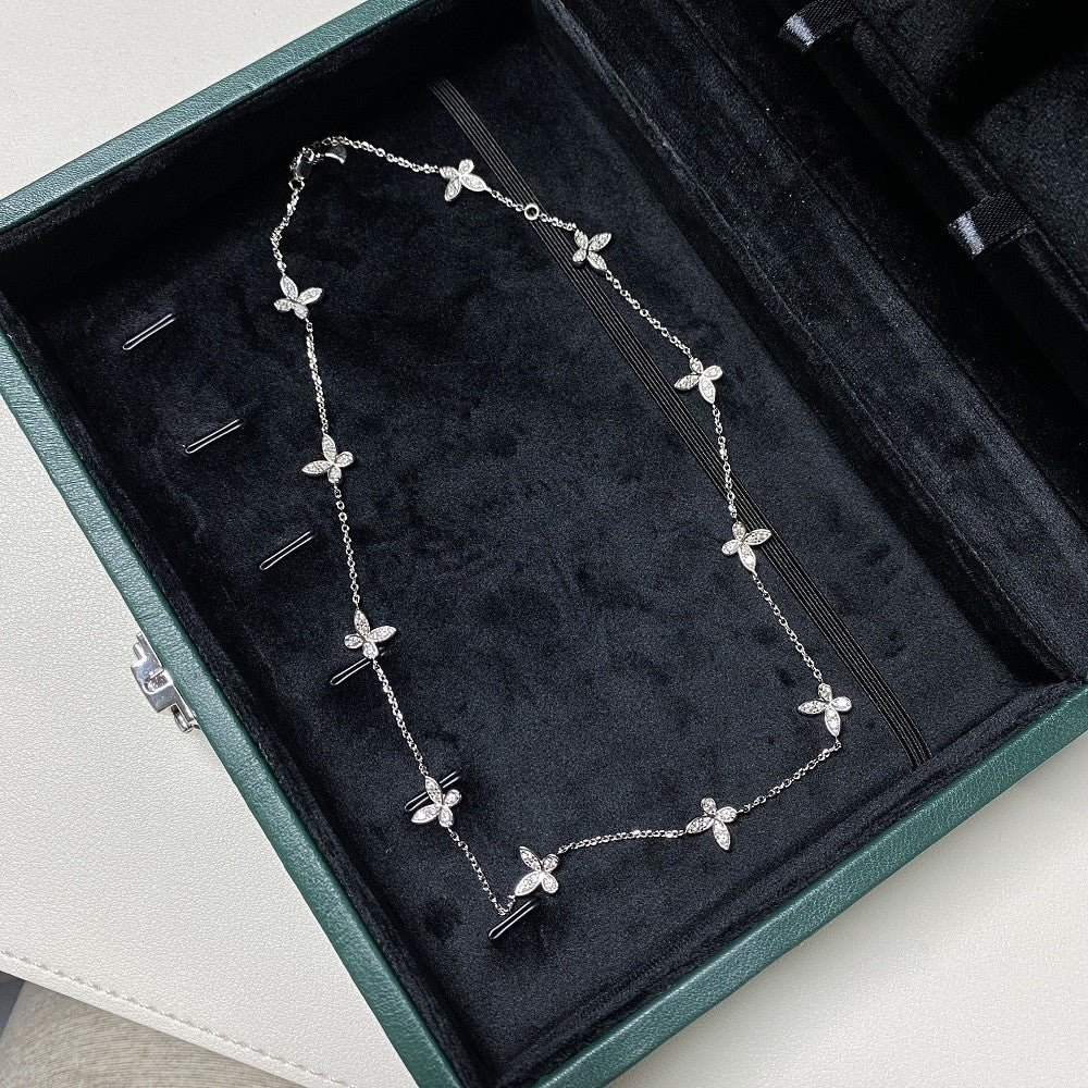 S925純銀莫桑石首飾｜蝴蝶簡約
