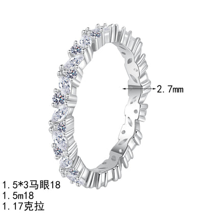 S925純銀莫桑石首飾｜1.17克拉｜滿天星