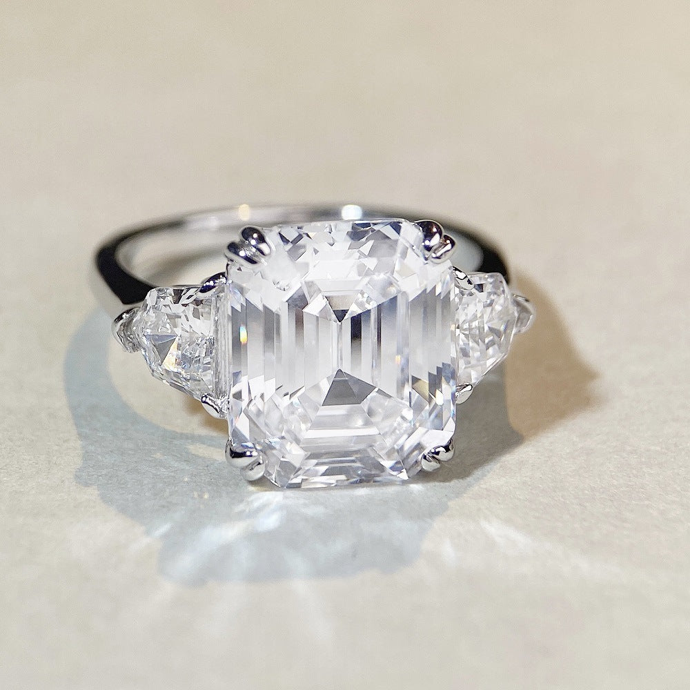 S925純銀莫桑石首飾｜白粉藍鑽｜小眾