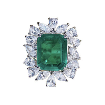 S925純銀莫桑石首飾｜祖母綠
