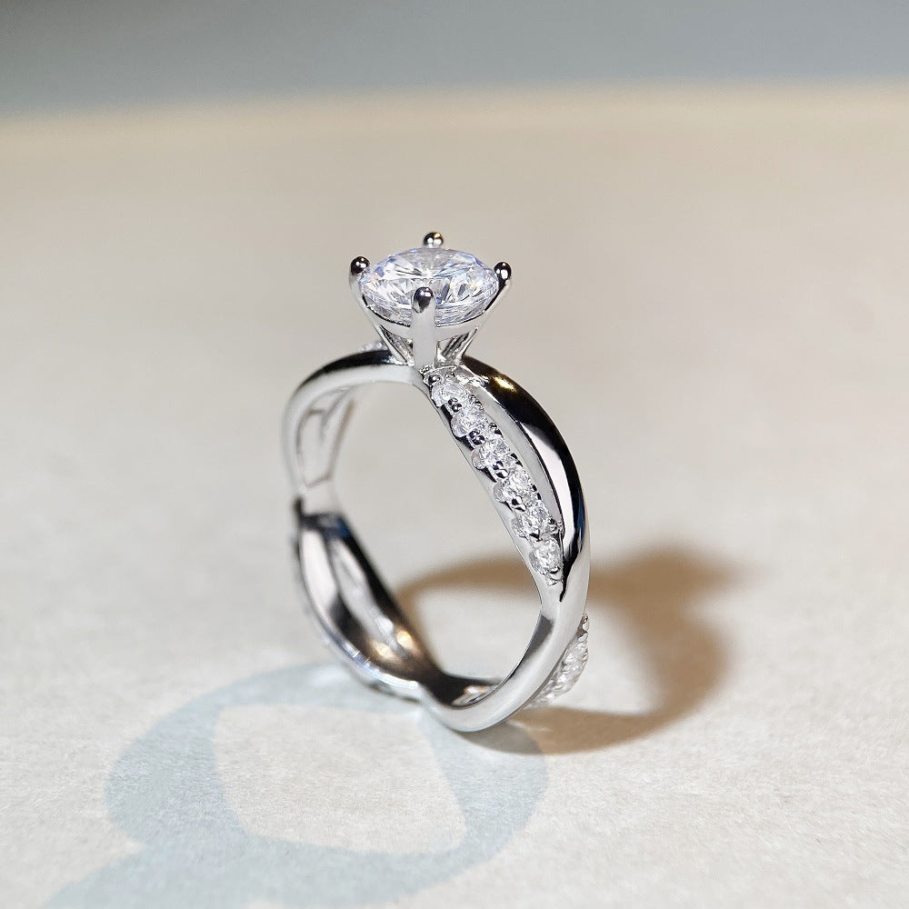 S925純銀莫桑石首飾｜白鑽｜四爪