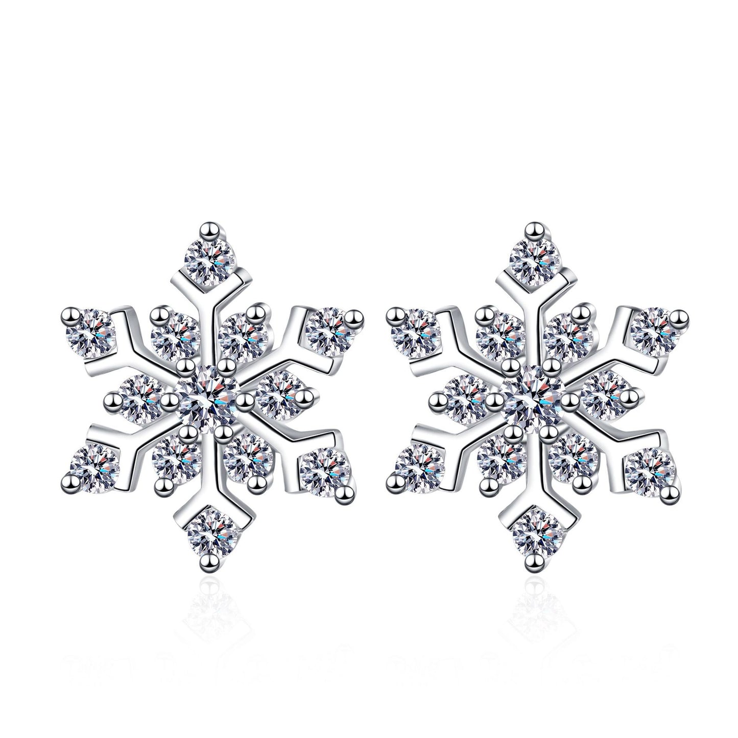 S925純銀莫桑石首飾｜72分｜雪花高級感