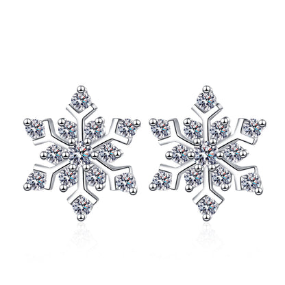 S925純銀莫桑石首飾｜72分｜雪花高級感