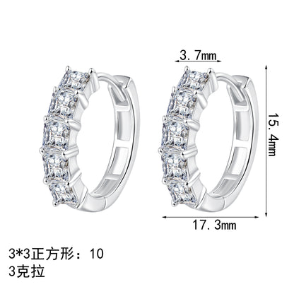 S925純銀莫桑石首飾｜3克拉｜簡約