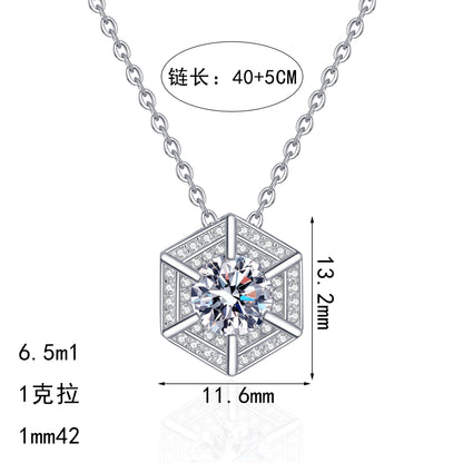 S925純銀鋯石首飾｜1克拉｜輕奢精緻