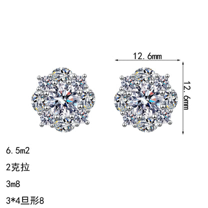 S925純銀鋯石首飾｜2克拉｜輕奢精緻