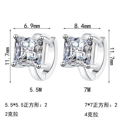 S925純銀鋯石首飾｜2克拉｜簡約
