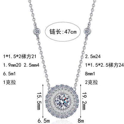 S925純銀鋯石首飾｜1克拉｜小眾高級感