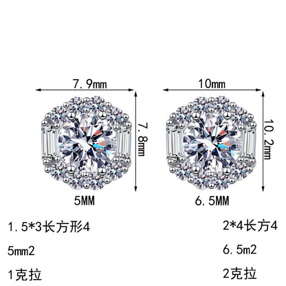 S925純銀鋯石首飾｜1克拉｜簡約