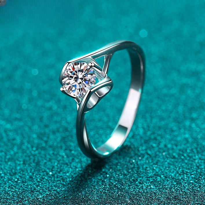 S925純銀鋯石首飾｜圓鑽1克拉｜輕奢精緻